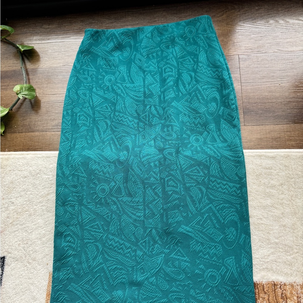 Astr Teal Pencil Skirt